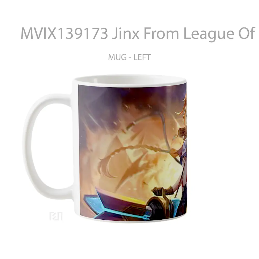 Mug Jinx From League Of Legends V5 Cangkir Gamer - All-side / Desain