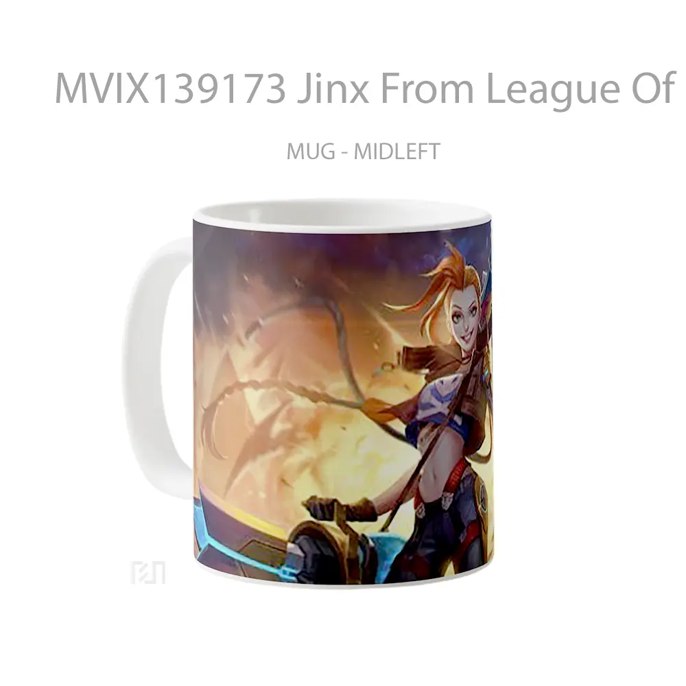 Mug Jinx From League Of Legends V5 Cangkir Gamer - All-side / Desain