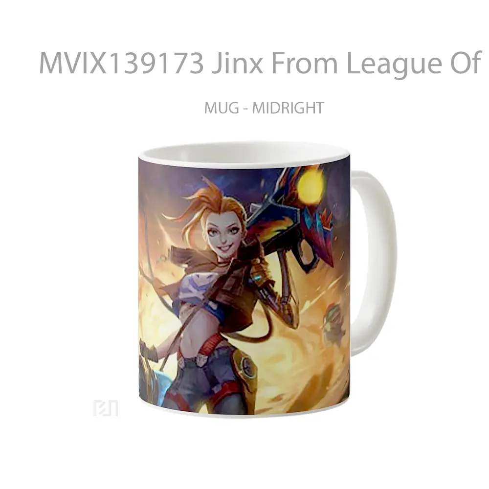 Mug Jinx From League Of Legends V5 Cangkir Gamer - All-side / Desain