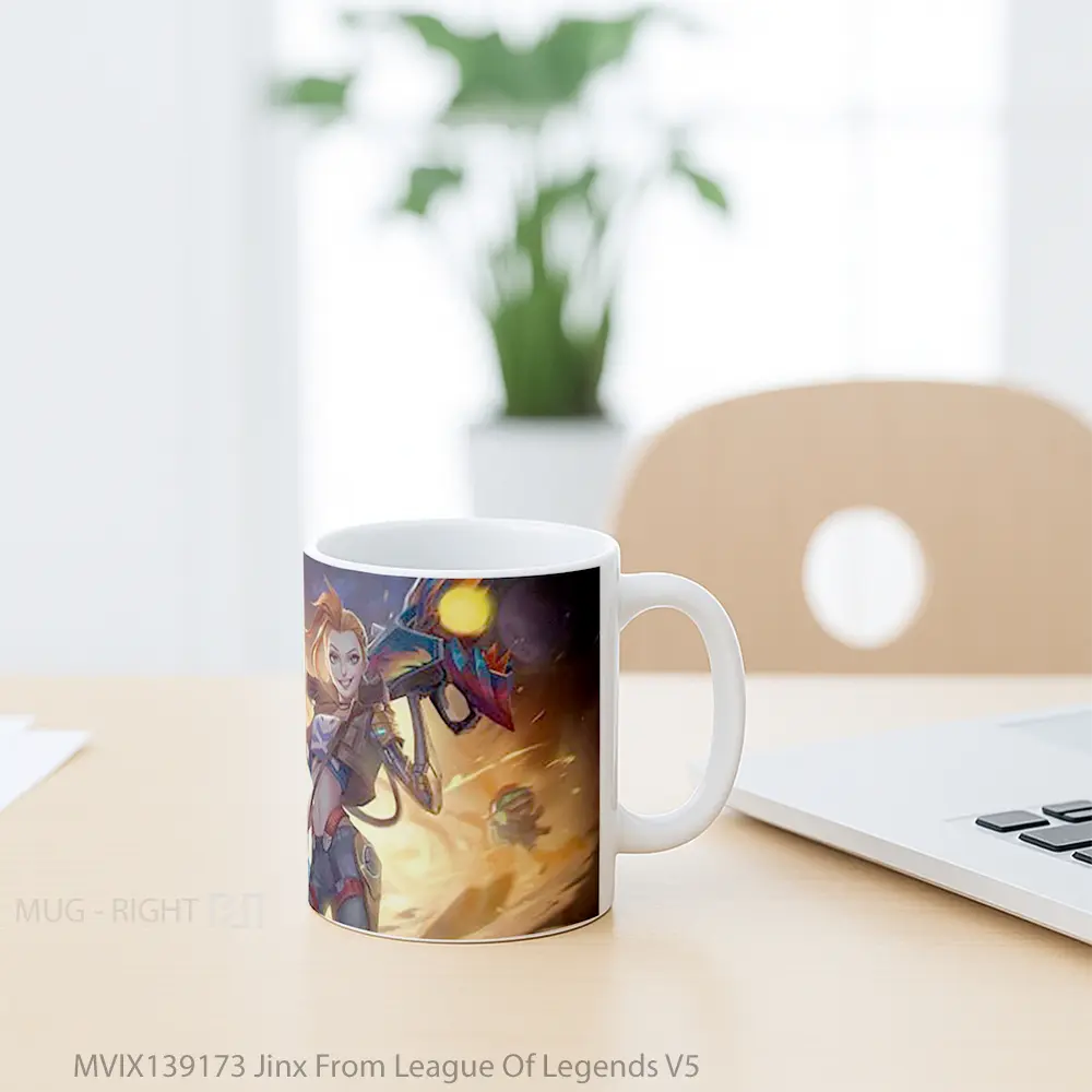 Mug Jinx From League Of Legends V5 Cangkir Gamer - All-side / Desain