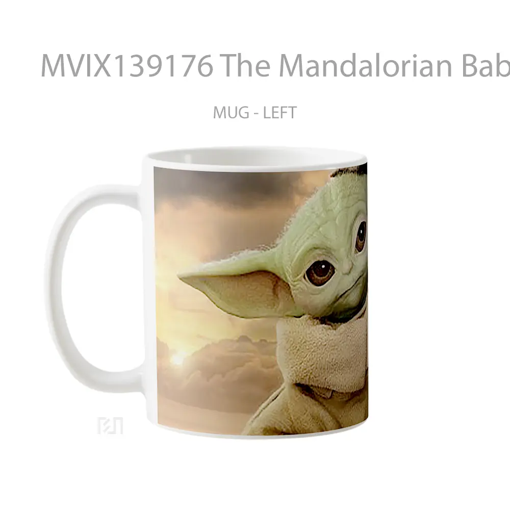 Mug The Mandalorian Baby Yoda Gelas Star Wars - All-side / Desain