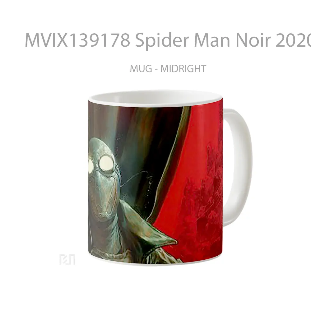 Mug Spider Man Noir 2020 Gelas Superhero - All-side / Desain