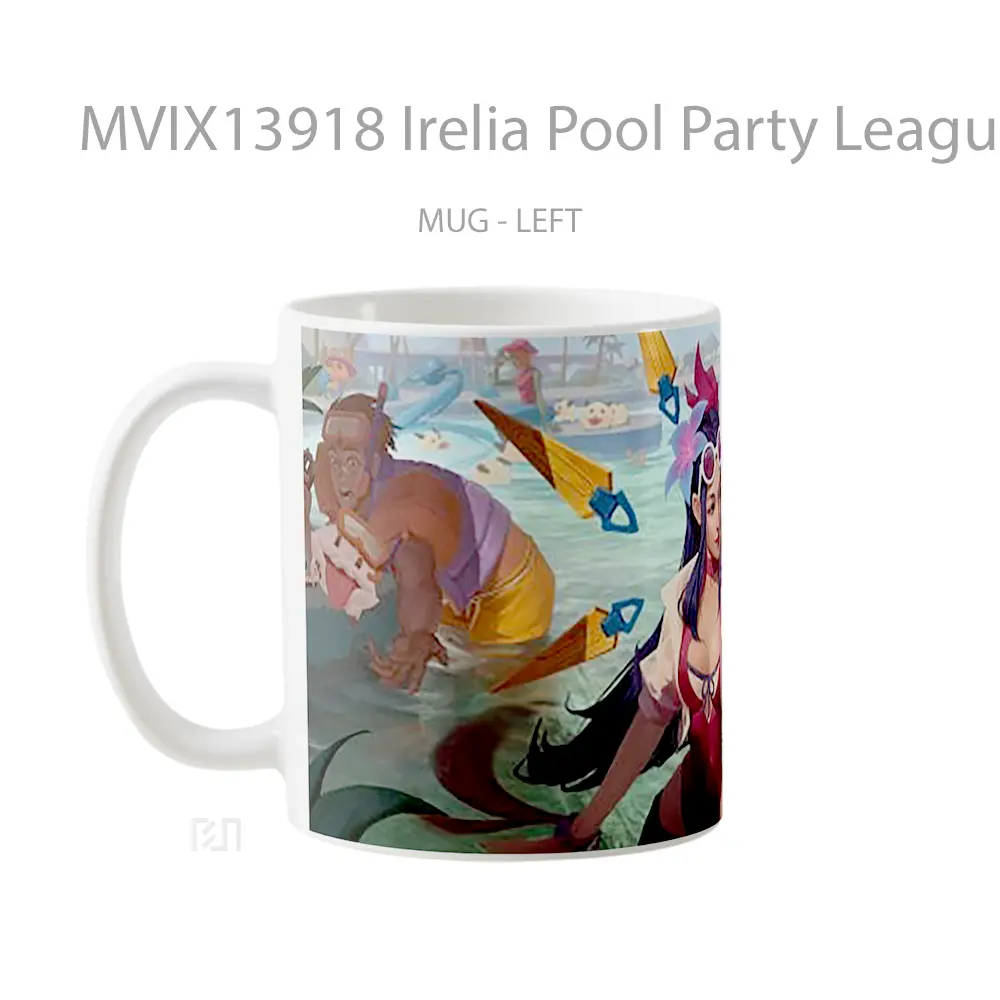 Mug Irelia Pool Party League Of Legends Cangkir Gamer - All-side / Desain