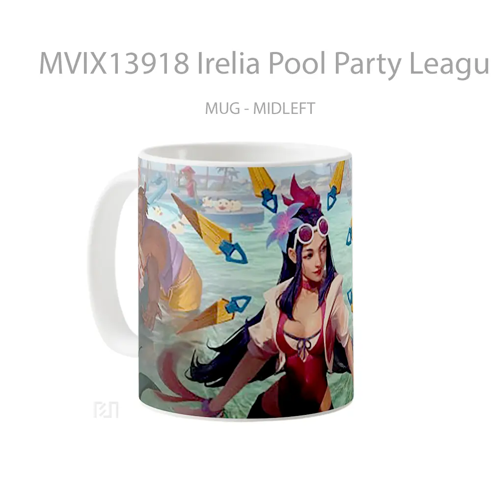 Mug Irelia Pool Party League Of Legends Cangkir Gamer - All-side / Desain