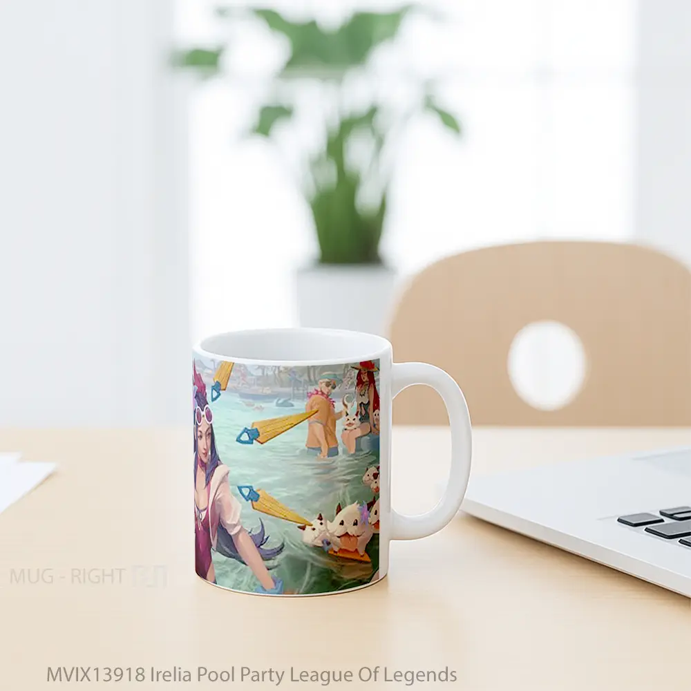 Mug Irelia Pool Party League Of Legends Cangkir Gamer - All-side / Desain