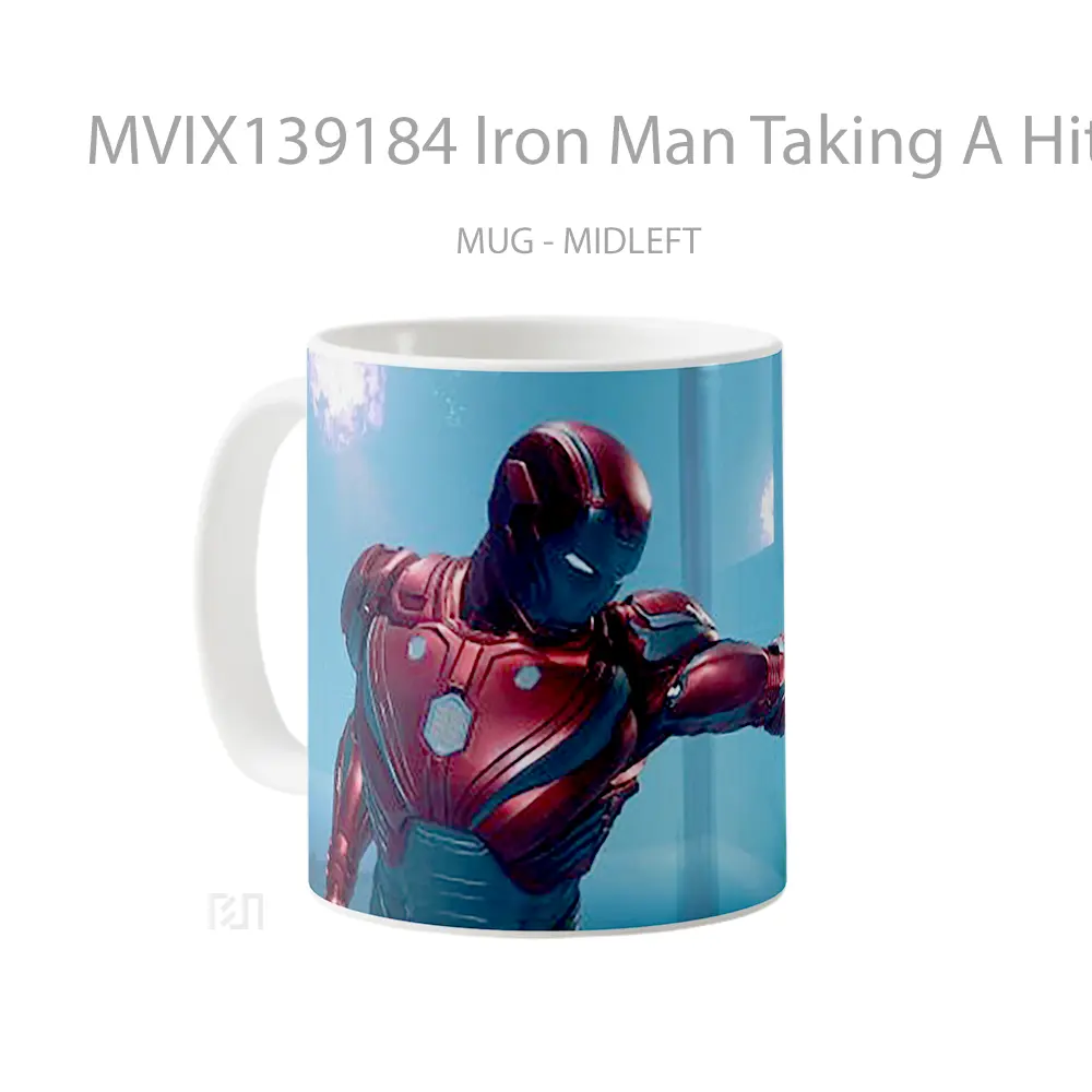 Mug Iron Man Taking A Hit Gelas Superhero - All-side / Desain
