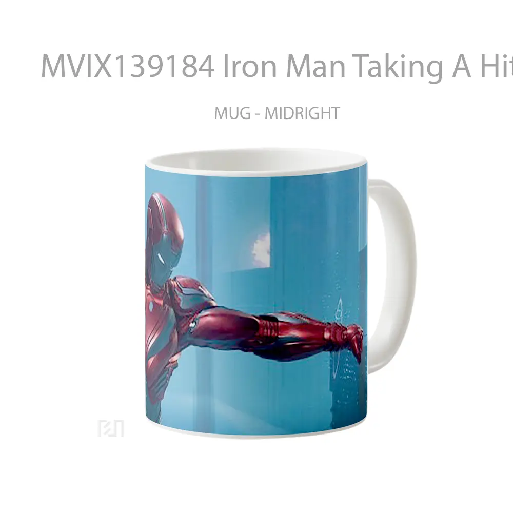 Mug Iron Man Taking A Hit Gelas Superhero - All-side / Desain