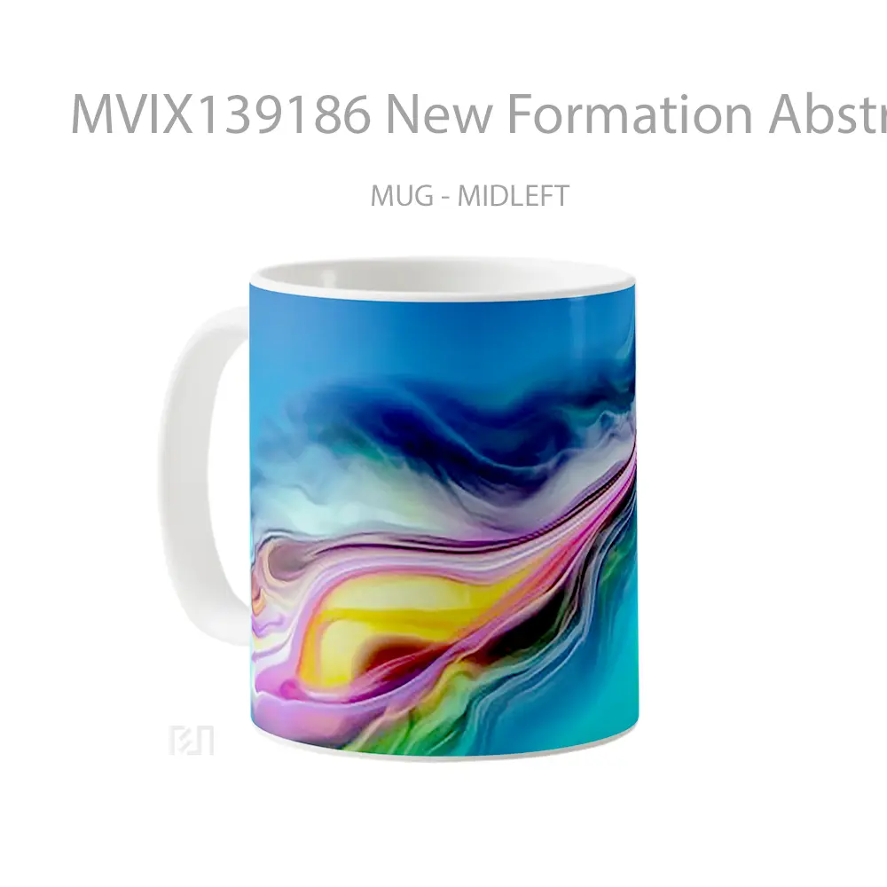 Mug New Formation Abstract Gelas Seni Modern - All-side / Desain