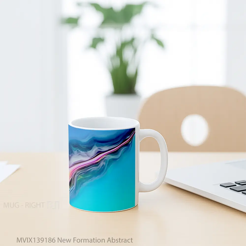 Mug New Formation Abstract Gelas Seni Modern - All-side / Desain