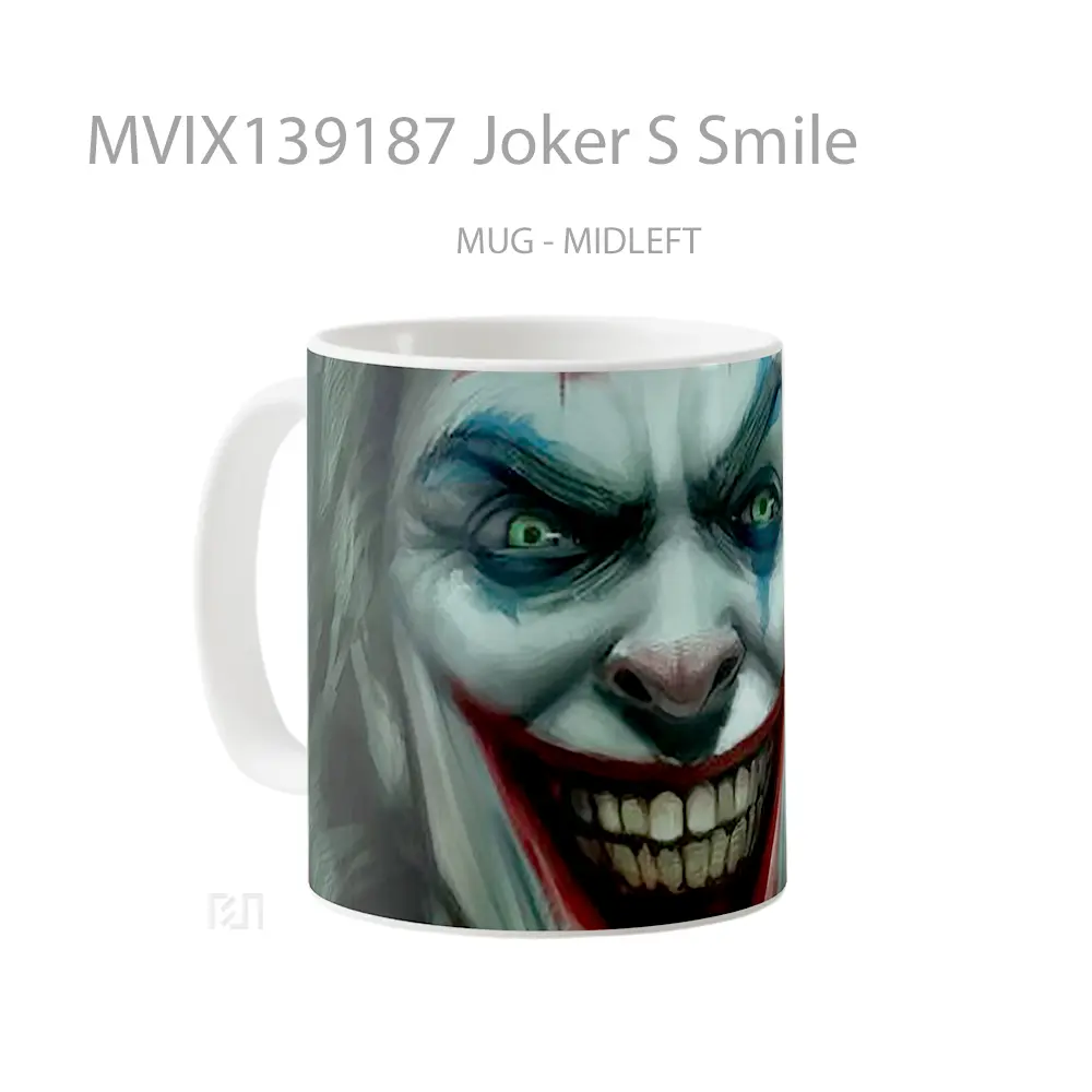 Mug Joker S Smile Gelas Superhero - All-side / Desain