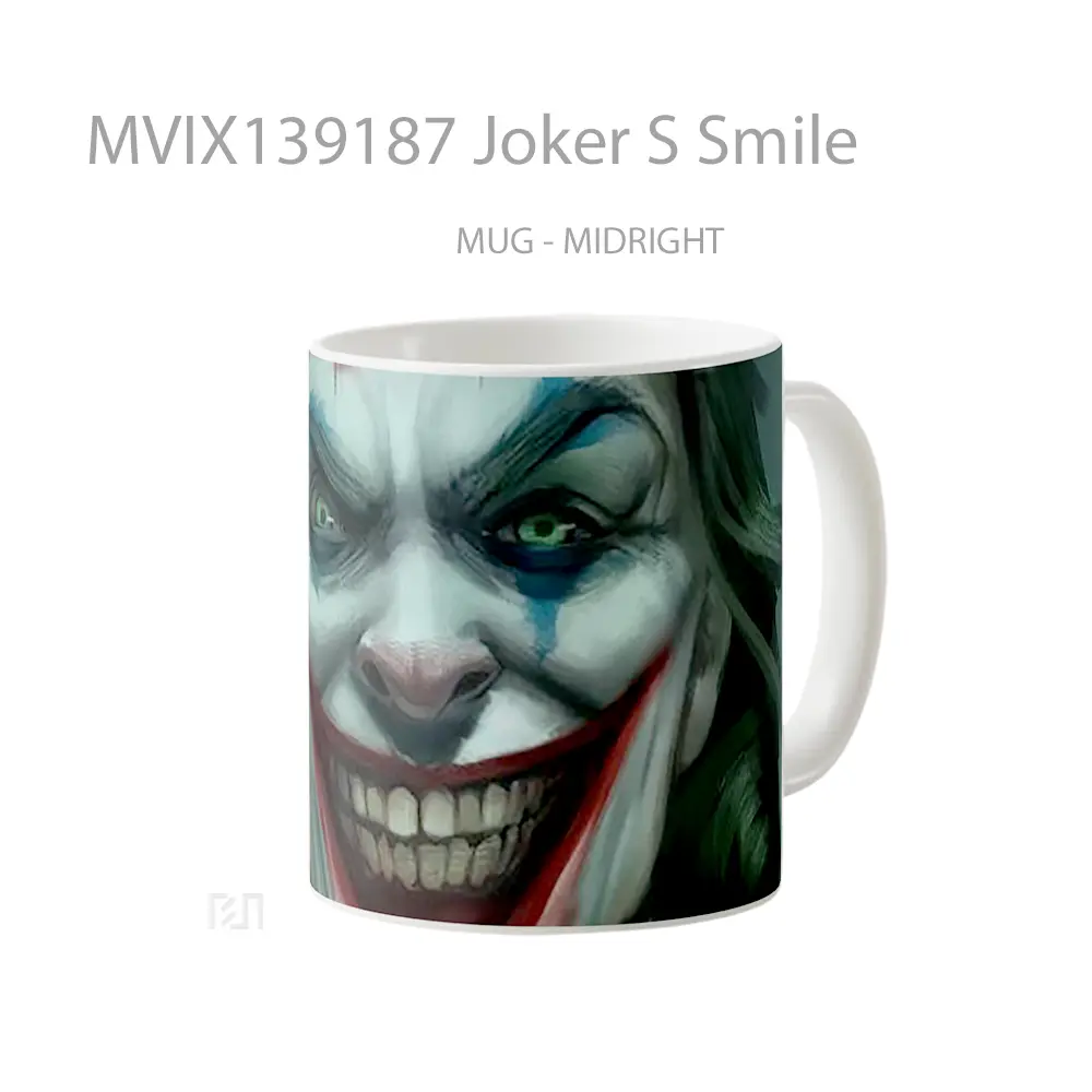 Mug Joker S Smile Gelas Superhero - All-side / Desain