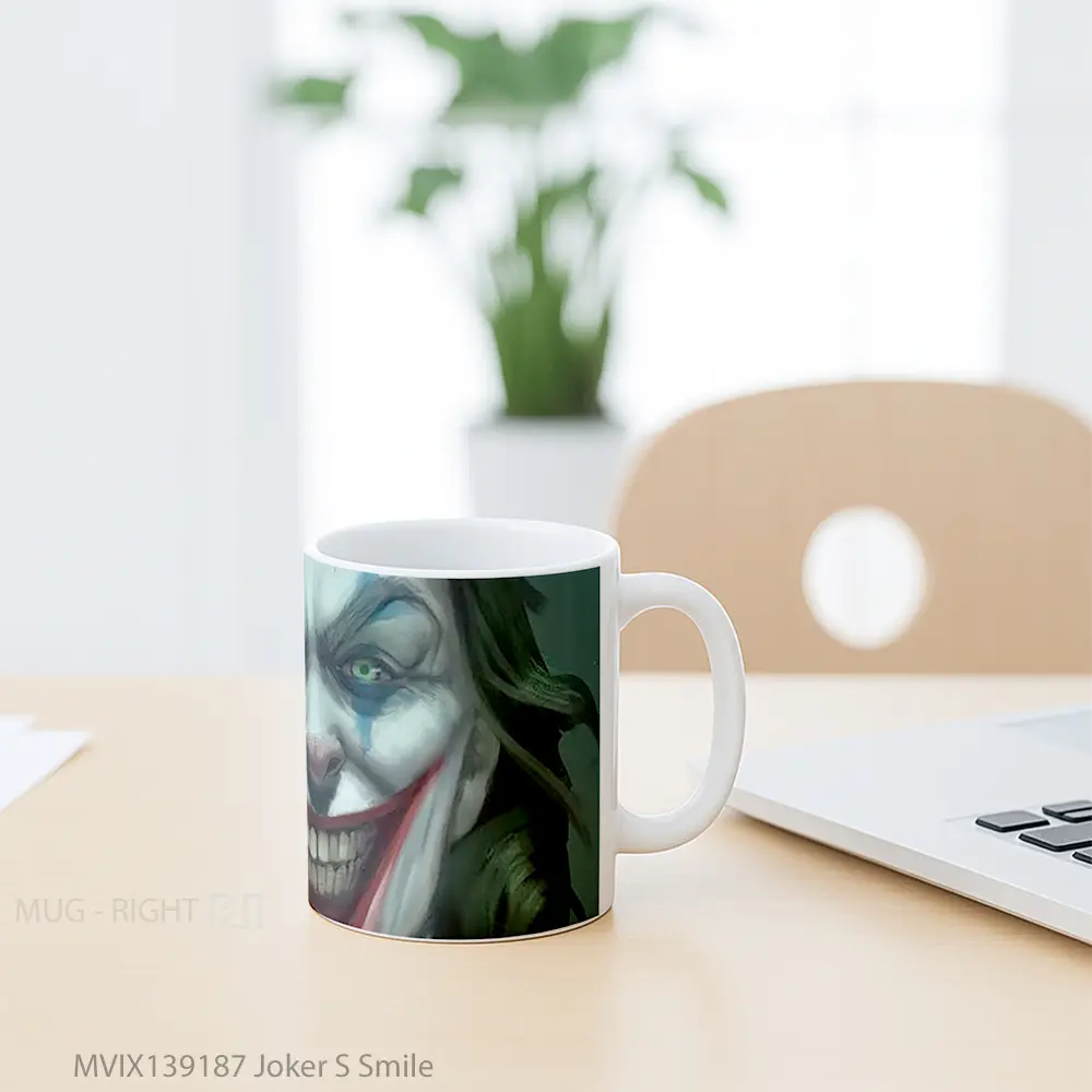 Mug Joker S Smile Gelas Superhero - All-side / Desain