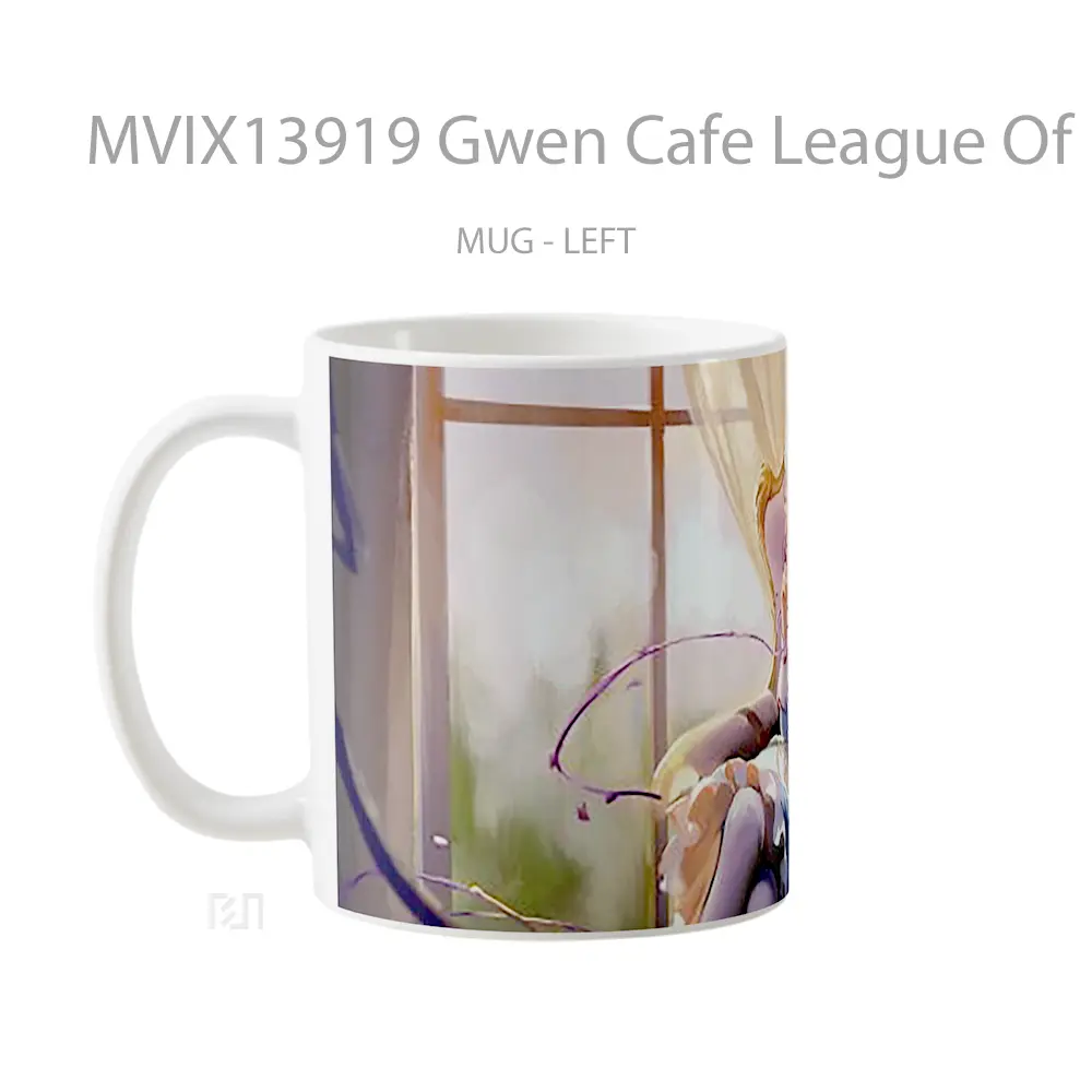 Mug Gwen Cafe League Of Legends Cangkir Gamer - All-side / Desain