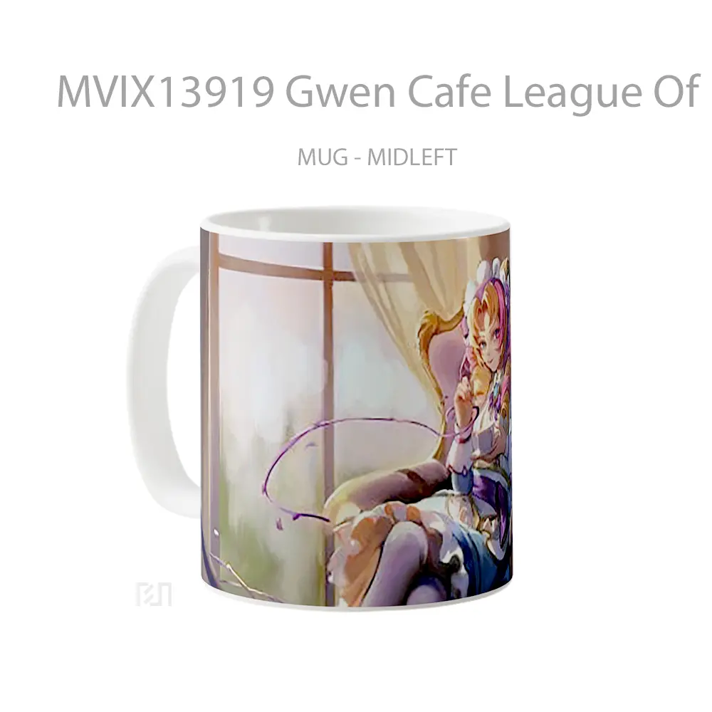 Mug Gwen Cafe League Of Legends Cangkir Gamer - All-side / Desain