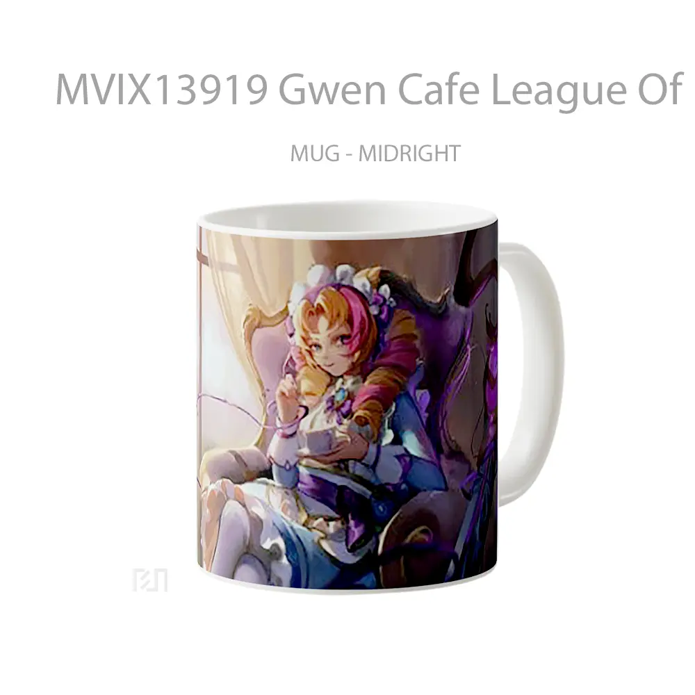 Mug Gwen Cafe League Of Legends Cangkir Gamer - All-side / Desain