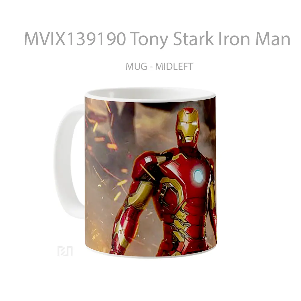 Mug Tony Stark Iron Man Gelas Superhero - All-side / Desain