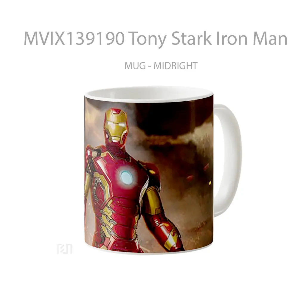 Mug Tony Stark Iron Man Gelas Superhero - All-side / Desain