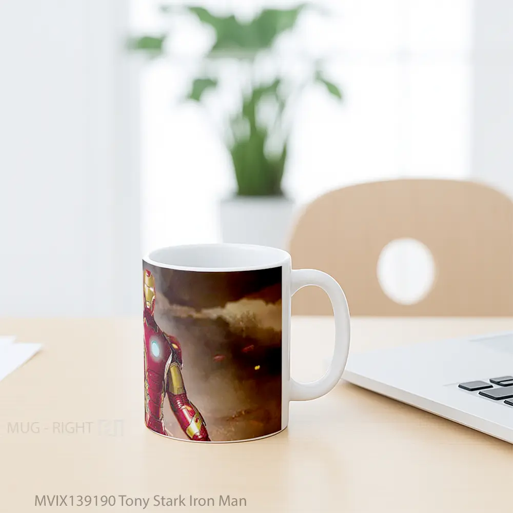 Mug Tony Stark Iron Man Gelas Superhero - All-side / Desain
