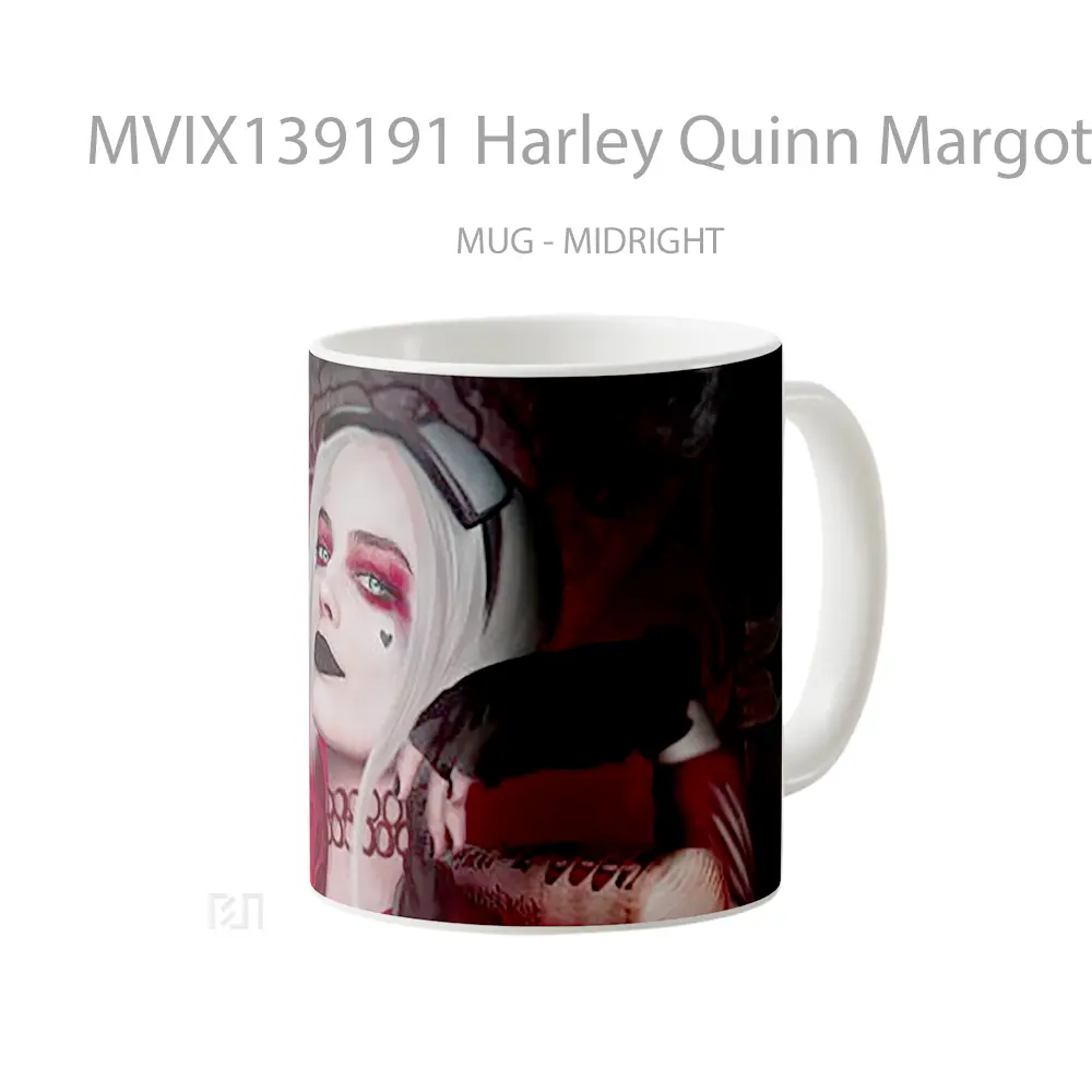 Mug Harley Quinn Margot Robbie Gelas Keramik Unik - All-side / Desain
