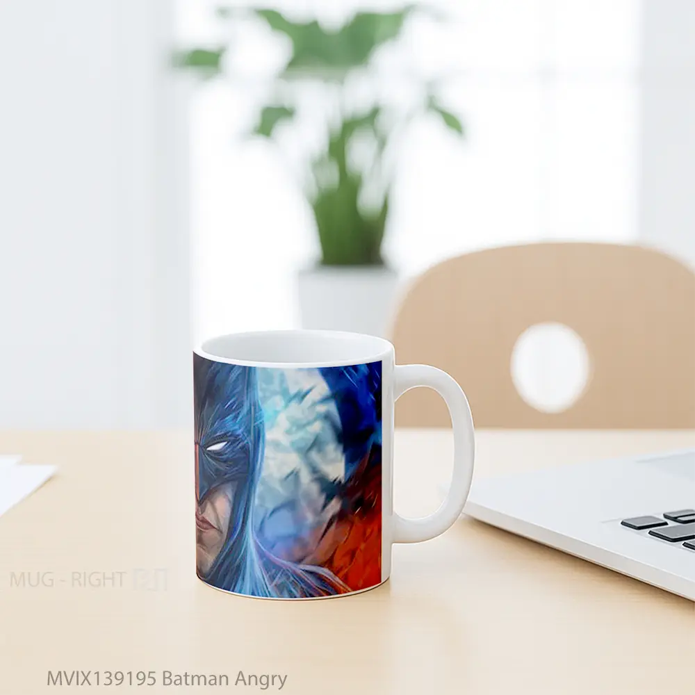 Mug Batman Angry Gelas Superhero - All-side / Desain