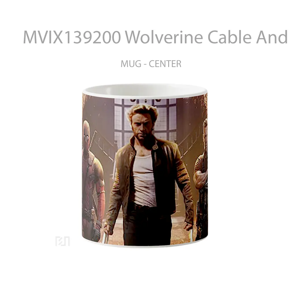 Mug Wolverine Cable And Deadpool Gelas Superhero