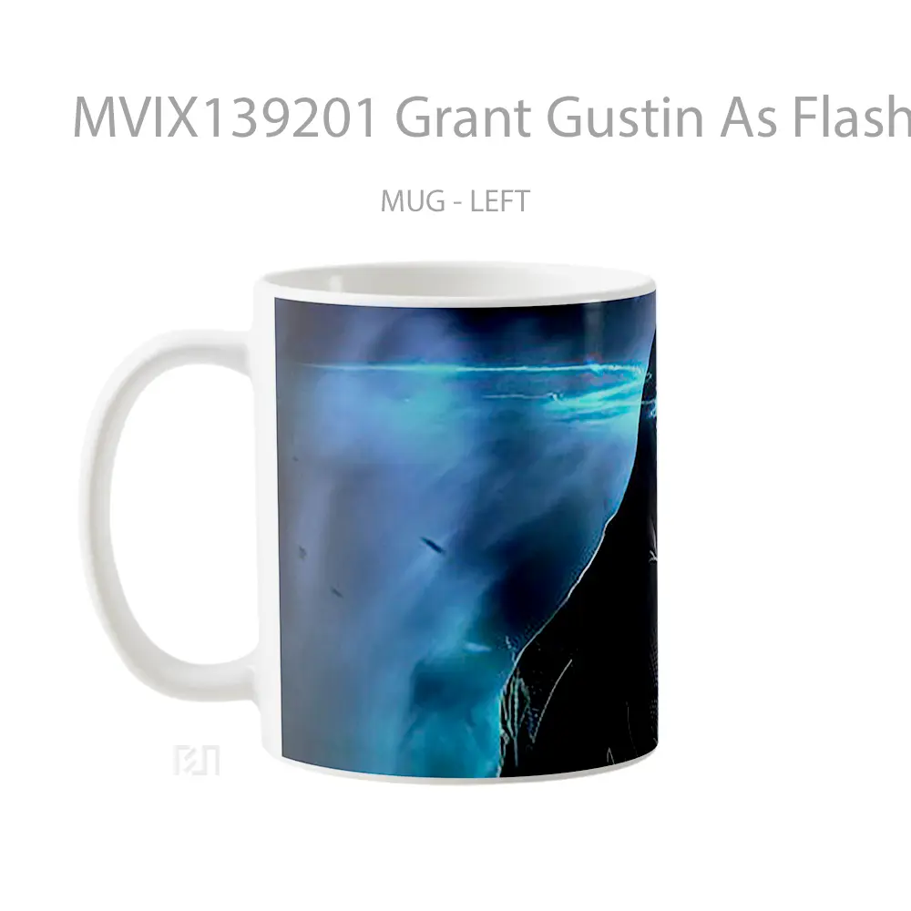 Mug Grant Gustin As Flash 2020 Gelas Superhero - All-side / Desain