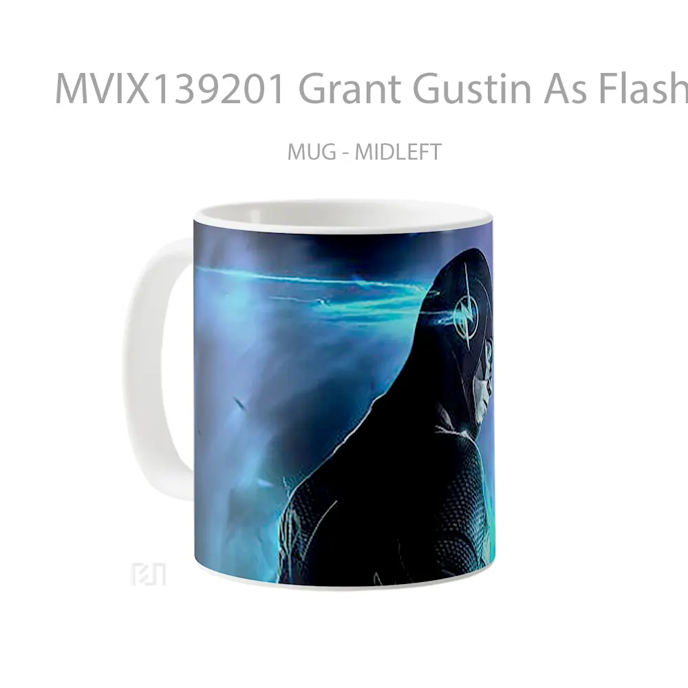 Mug Grant Gustin As Flash 2020 Gelas Superhero - All-side / Desain