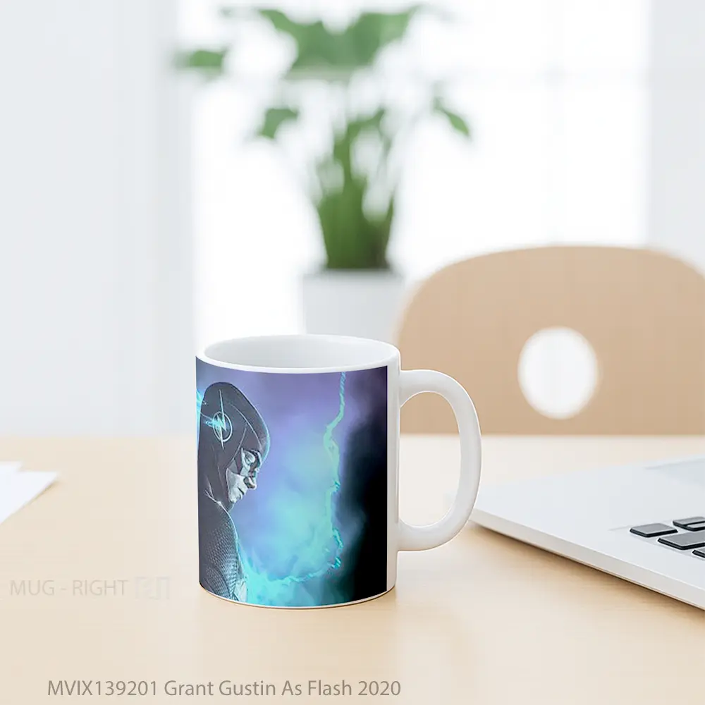 Mug Grant Gustin As Flash 2020 Gelas Superhero - All-side / Desain
