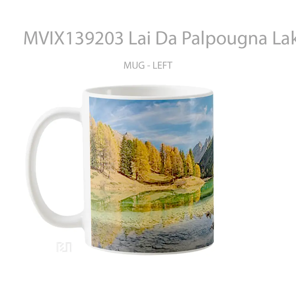 Mug Lai Da Palpougna Lake In Switzerland Gelas Pemandangan Alam - All-side / Desain