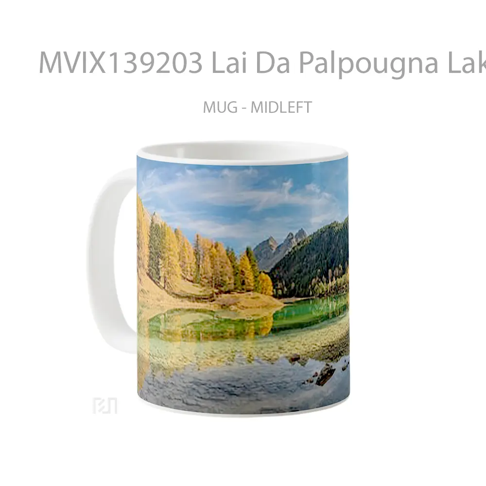 Mug Lai Da Palpougna Lake In Switzerland Gelas Pemandangan Alam - All-side / Desain