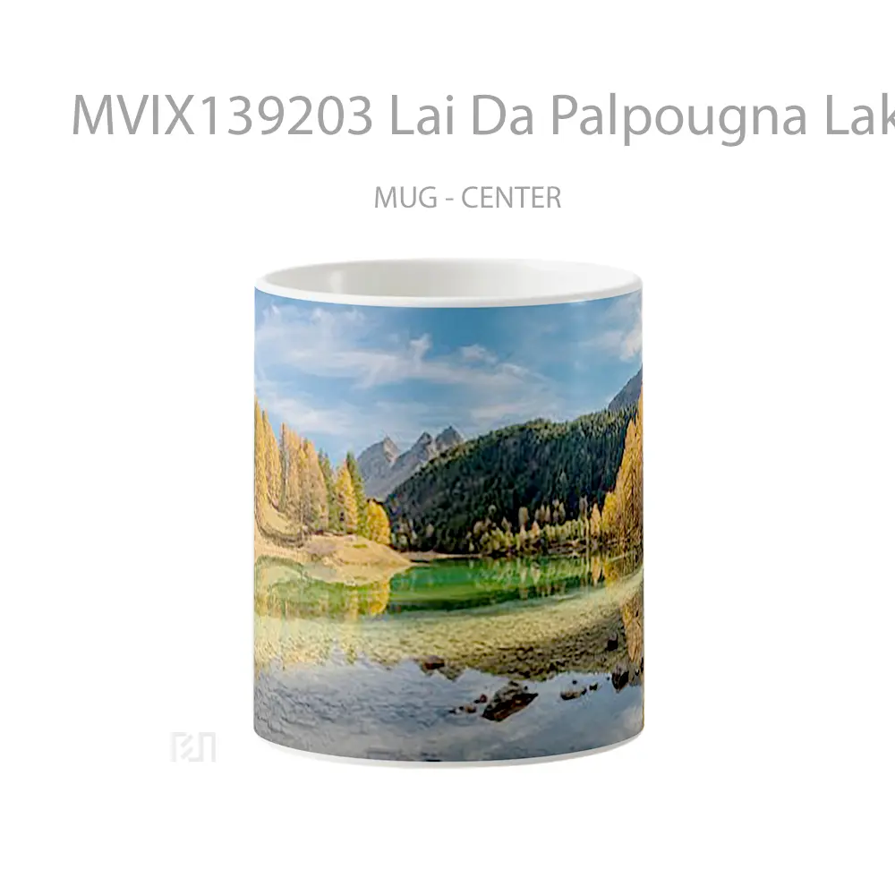 Mug Lai Da Palpougna Lake In Switzerland Gelas Pemandangan Alam