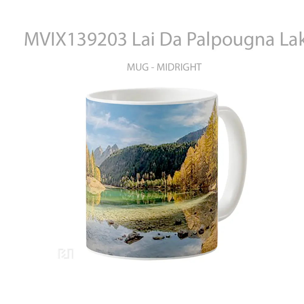 Mug Lai Da Palpougna Lake In Switzerland Gelas Pemandangan Alam - All-side / Desain