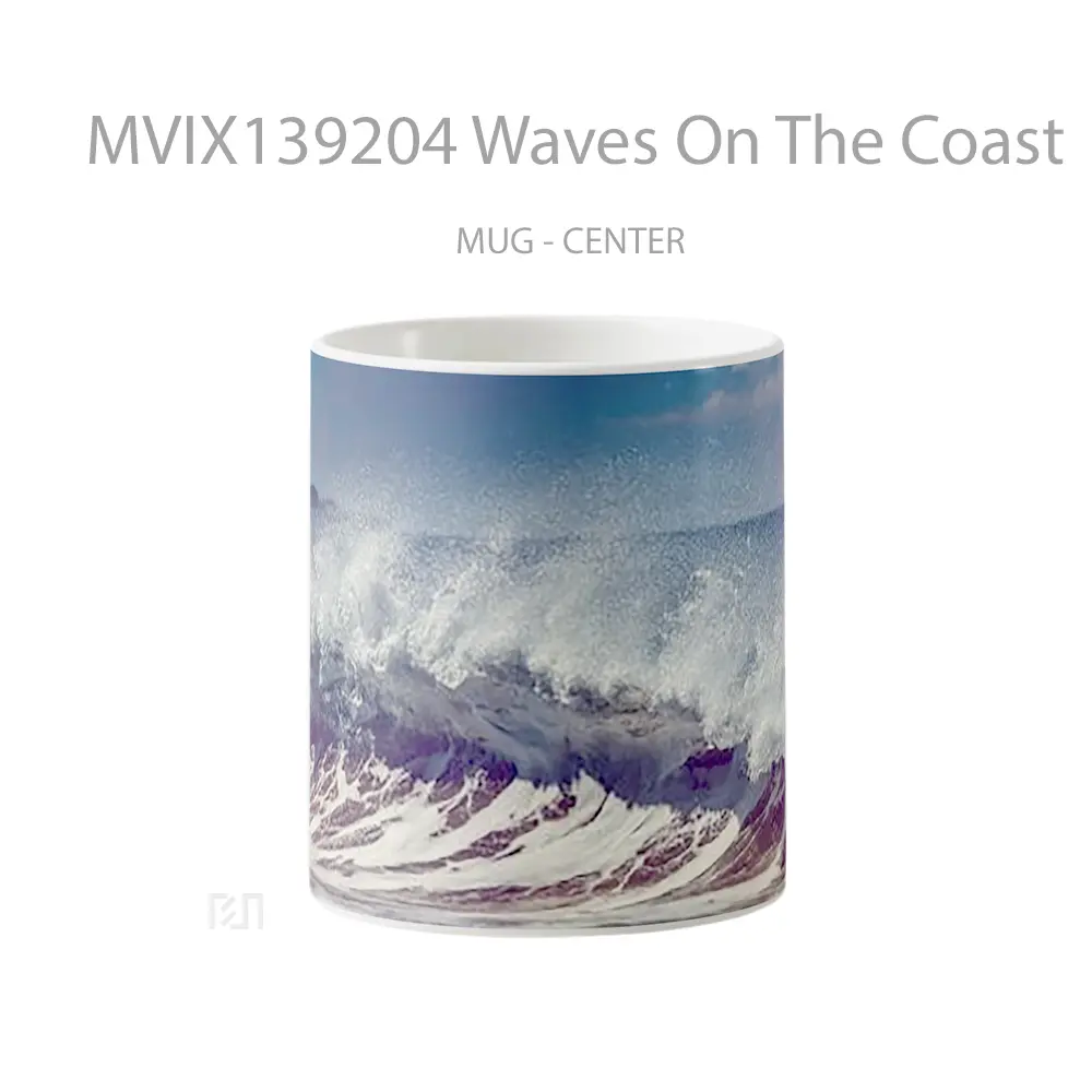 Mug Waves On The Coast Gelas Keramik Unik