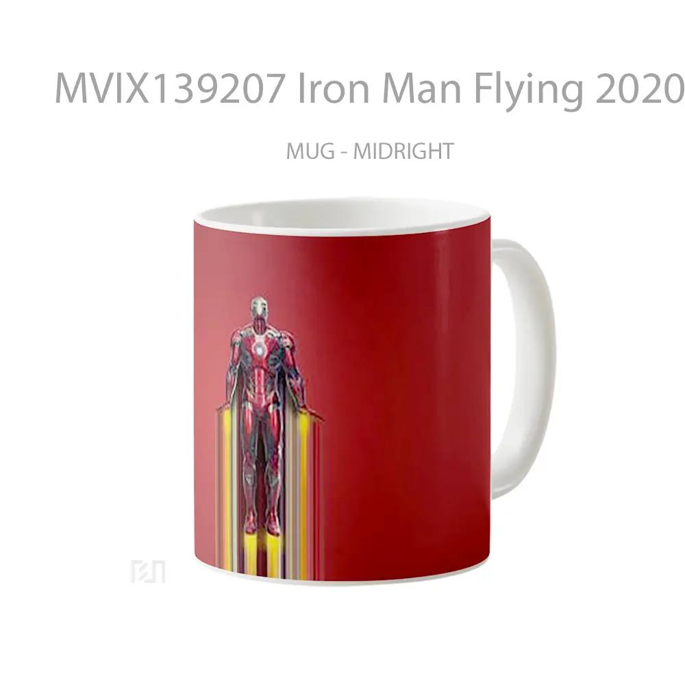 Mug Iron Man Flying 2020 Gelas Superhero - All-side / Desain