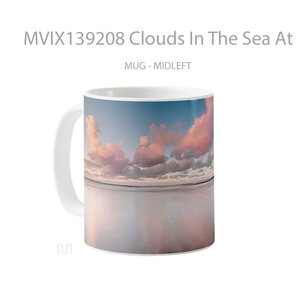 Mug Clouds In The Sea At Sunset Gelas Pemandangan Alam - All-side / Desain