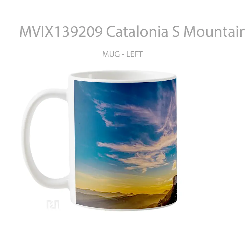 Mug Catalonia S Mountains In Spain Gelas Pemandangan Alam - All-side / Desain
