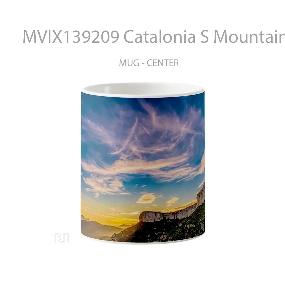 Mug Catalonia S Mountains In Spain Gelas Pemandangan Alam