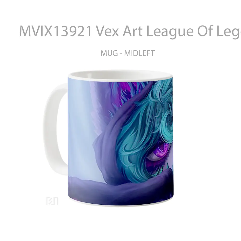 Mug Vex Art League Of Legends Cangkir Gamer - All-side / Desain