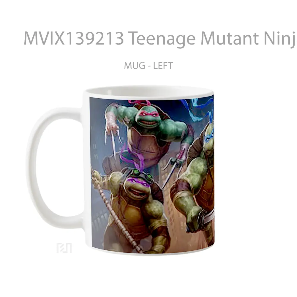Mug Teenage Mutant Ninja Turtles 2020 Gelas Hewan Lucu - All-side / Desain
