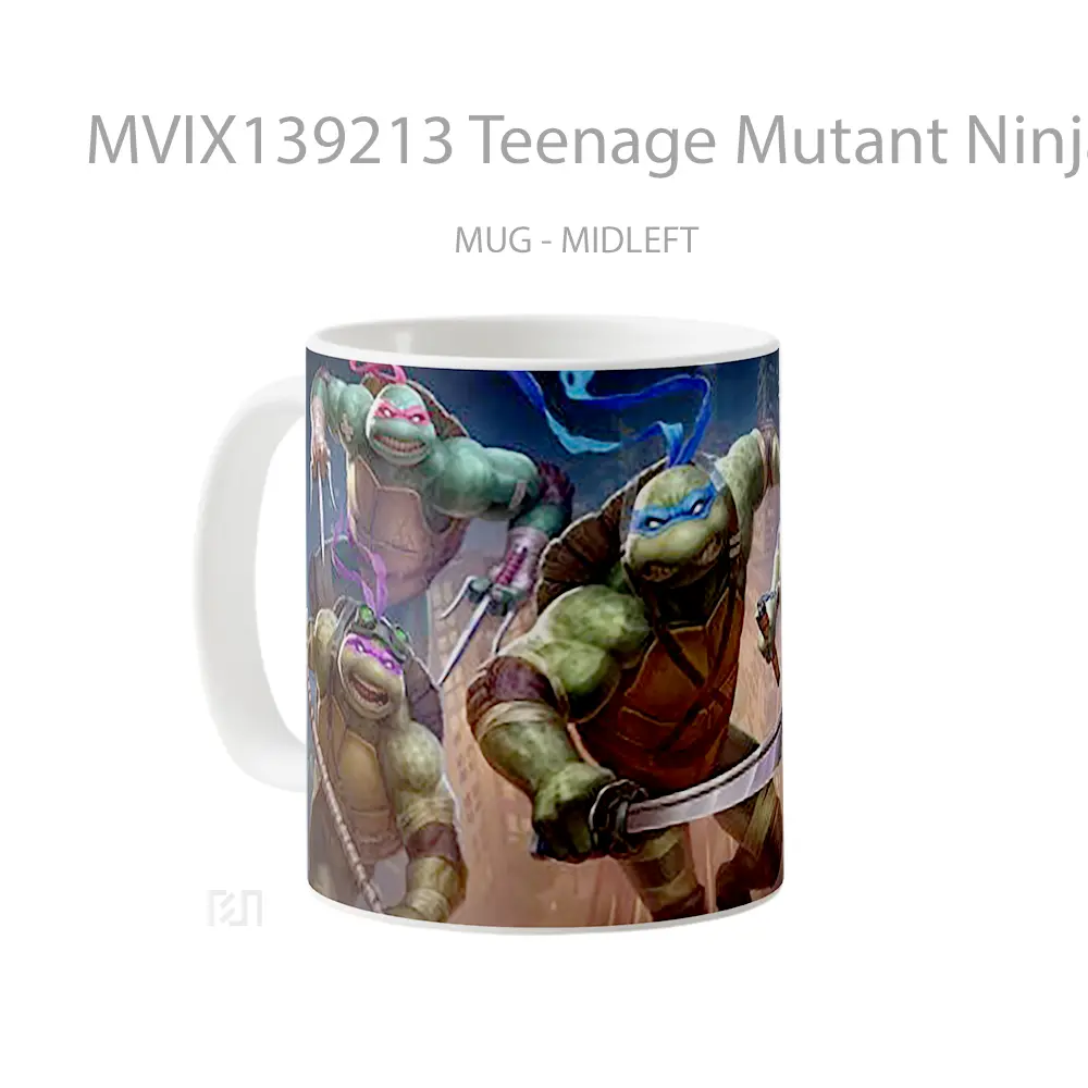 Mug Teenage Mutant Ninja Turtles 2020 Gelas Hewan Lucu - All-side / Desain
