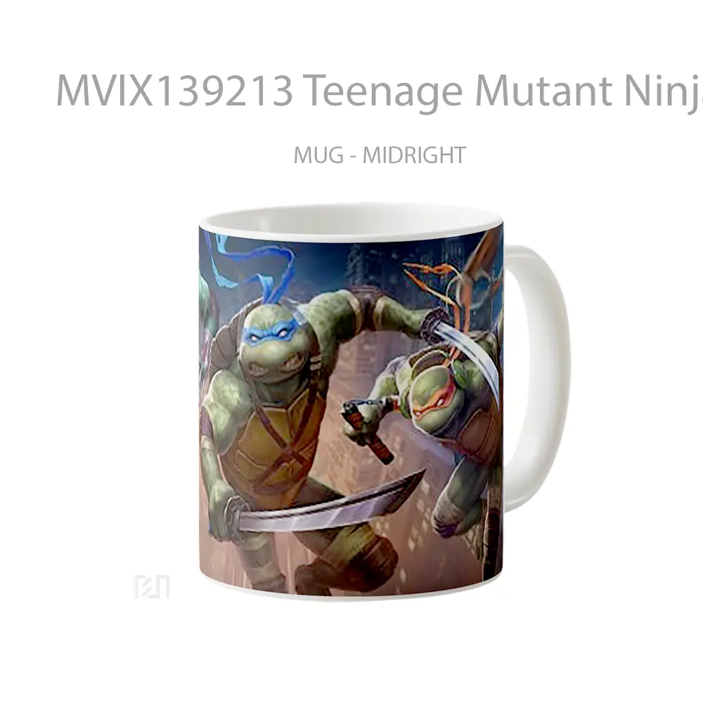 Mug Teenage Mutant Ninja Turtles 2020 Gelas Hewan Lucu - All-side / Desain