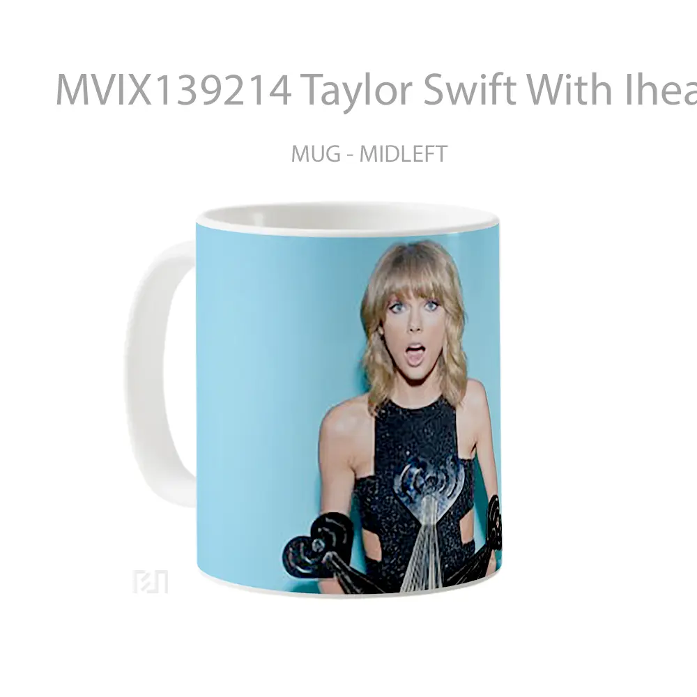 Mug Taylor Swift With Iheart Awards Gelas Selebriti - All-side / Desain
