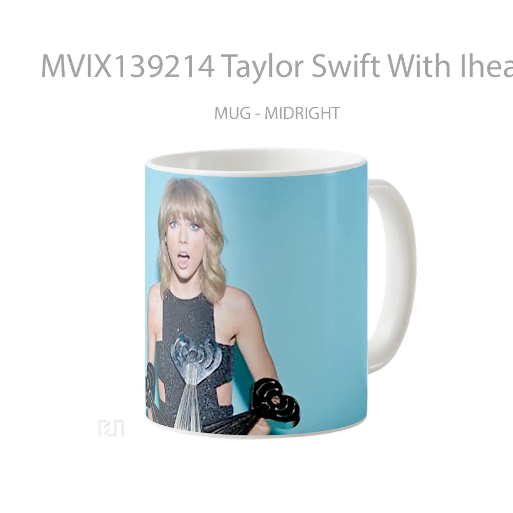 Mug Taylor Swift With Iheart Awards Gelas Selebriti - All-side / Desain