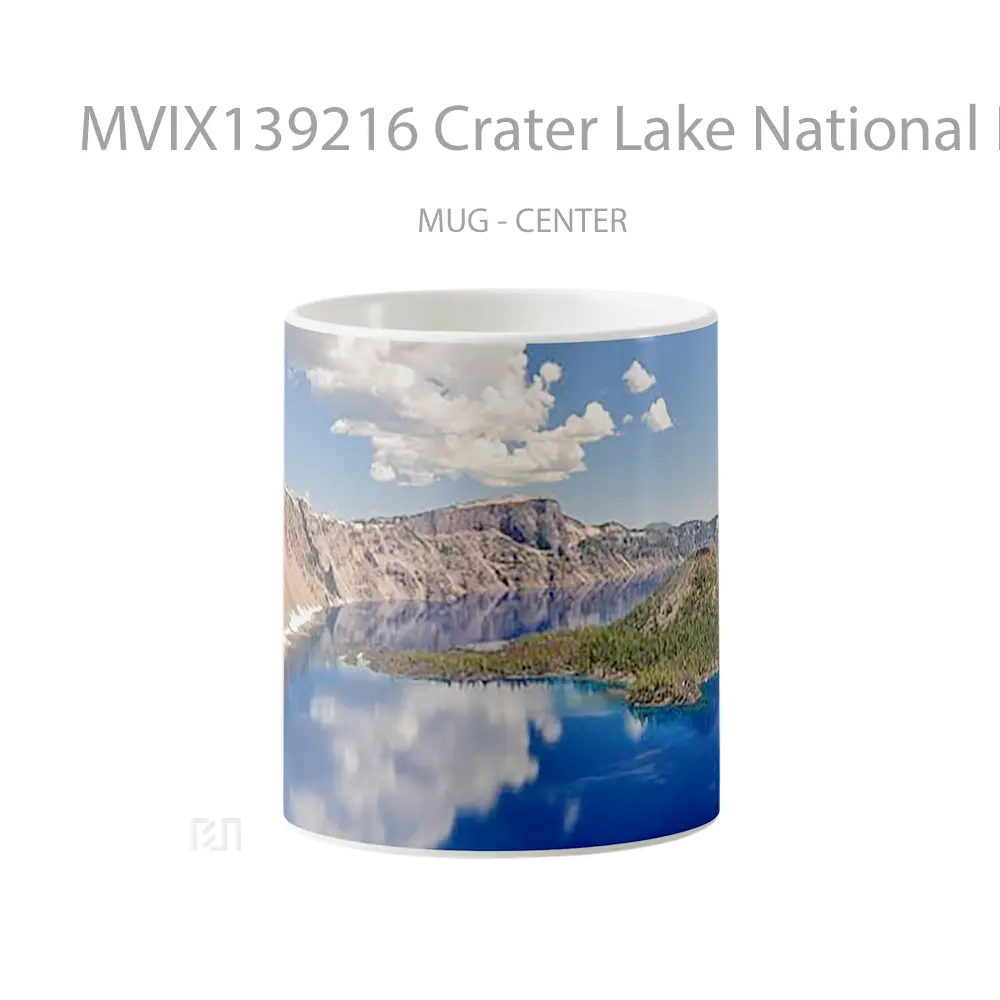 Mug Crater Lake National Park Gelas Pemandangan Alam