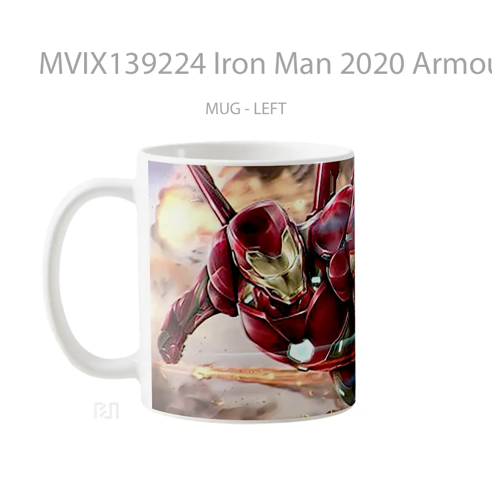Mug Iron Man 2020 Armour Gelas Superhero - All-side / Desain