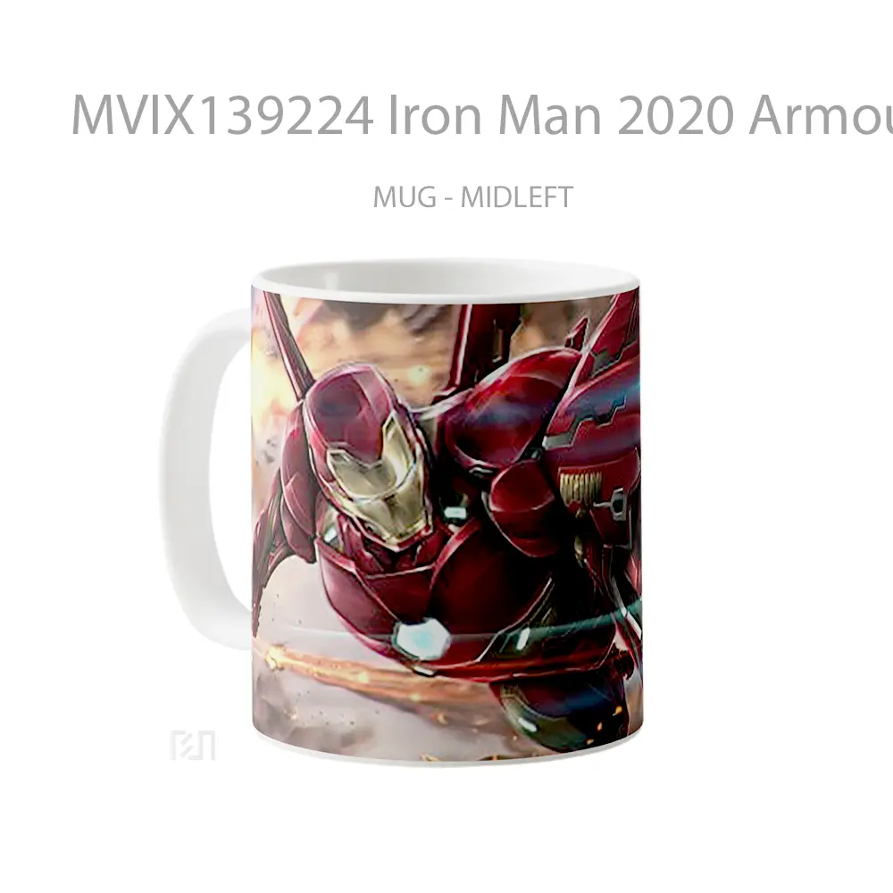 Mug Iron Man 2020 Armour Gelas Superhero - All-side / Desain