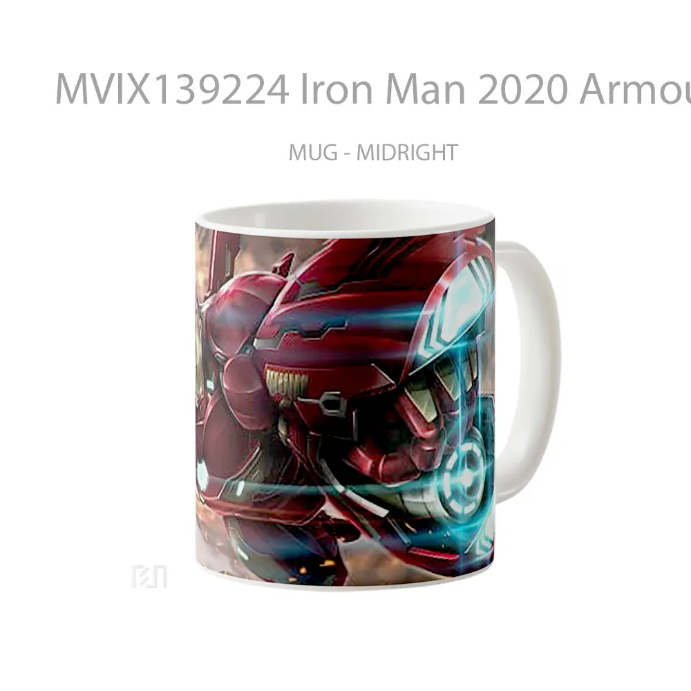 Mug Iron Man 2020 Armour Gelas Superhero - All-side / Desain