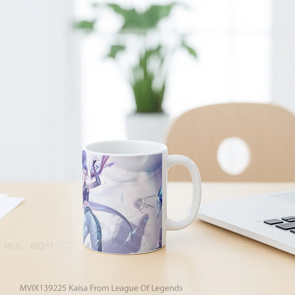 Mug Kaisa From League Of Legends Cangkir Gamer - All-side / Desain