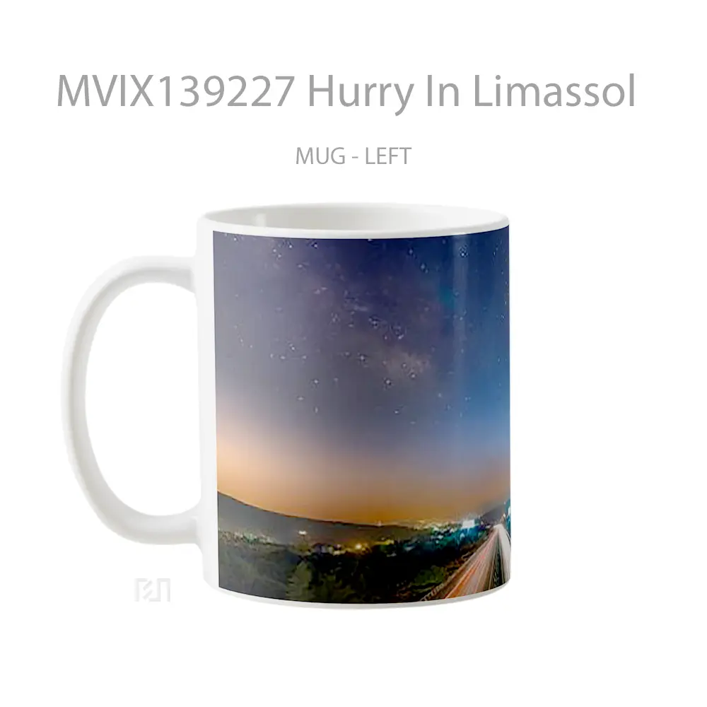 Mug Hurry In Limassol Gelas Keramik Unik - All-side / Desain