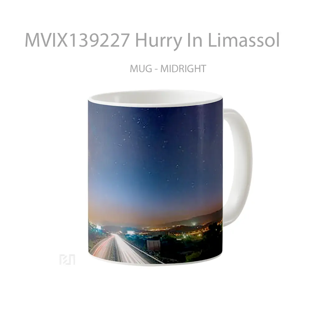 Mug Hurry In Limassol Gelas Keramik Unik - All-side / Desain